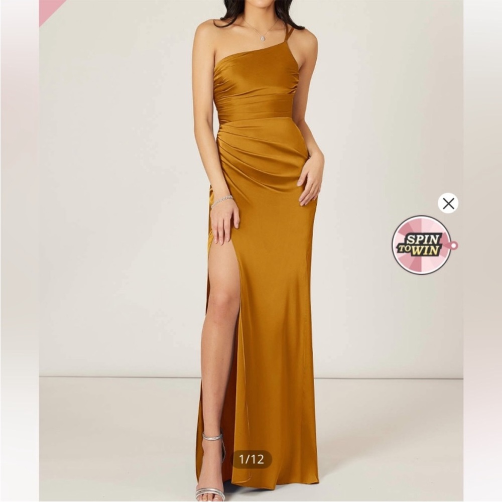 Azazie Eren Stretch Satin Dress
